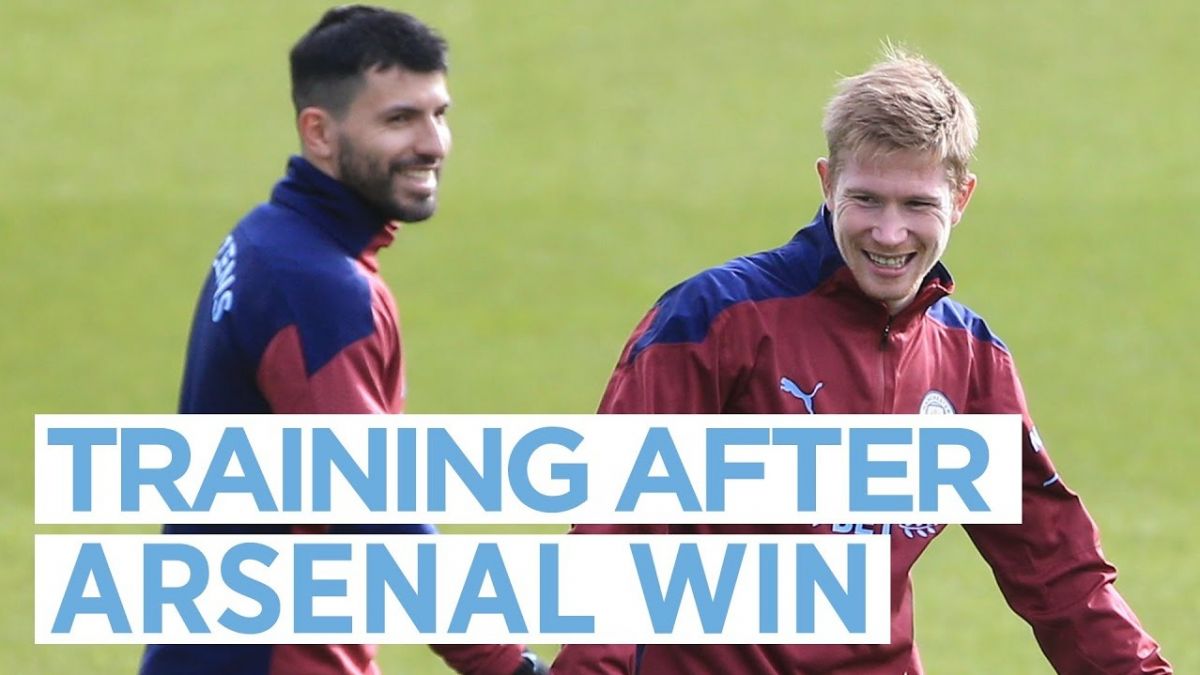 تمرین منچسترسیتی برای تقابل با مونشن گلادباخ