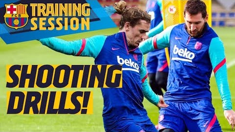 آخرین تمرین بارسلونا پیش از بازی با الچه