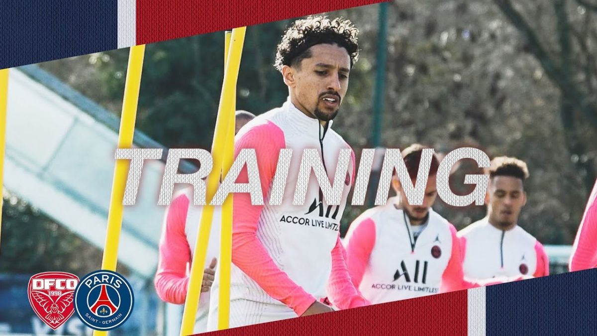 آخرین تمرین پاری سن ژرمن پیش از بازی با دیژون