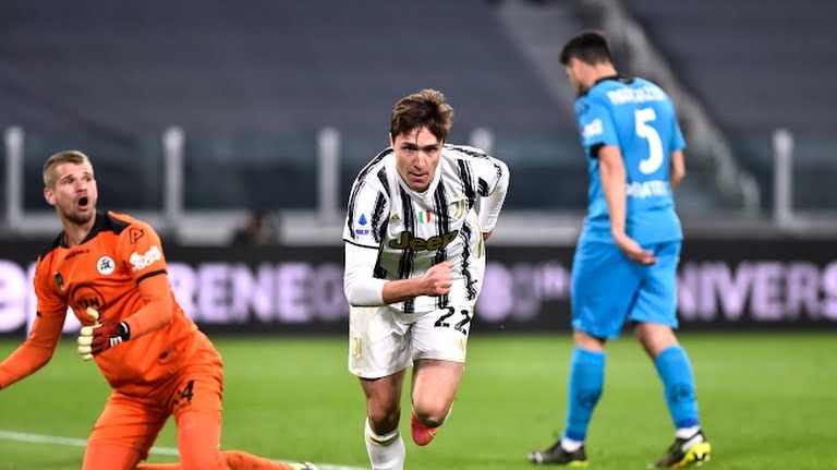 گل دوم یوونتوس به اسپتزیا (کیه زا)