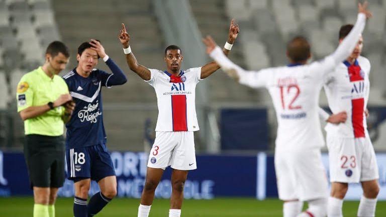 گل اول پاری سن ژرمن به بوردو (سارابیا)