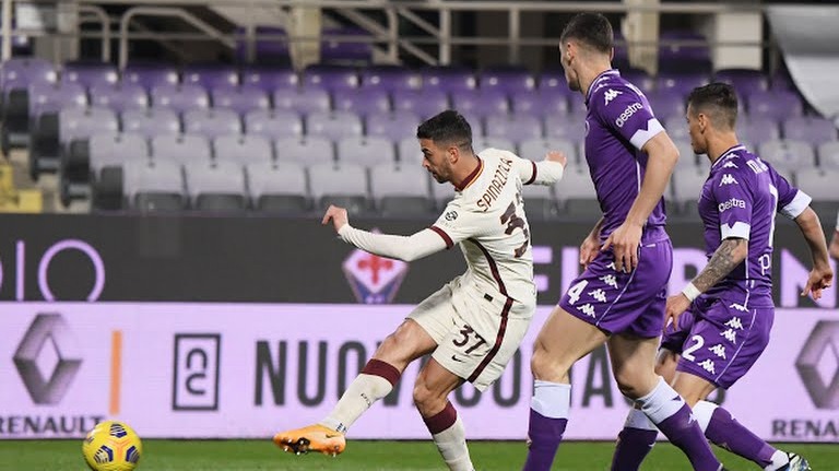 گل اول رم به فیورنتینا (لئوناردو)