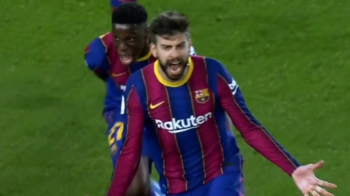 گل دوم بارسلونا به سویا (پیکه دقیقه 93 / رفتن بازی به وقت اضافه)