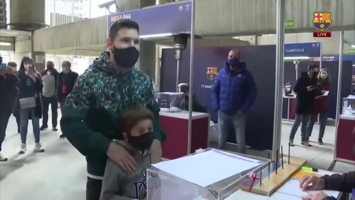 حضور لیونل مسی در رای گیری انتخاب رئیس جدید بارسلونا