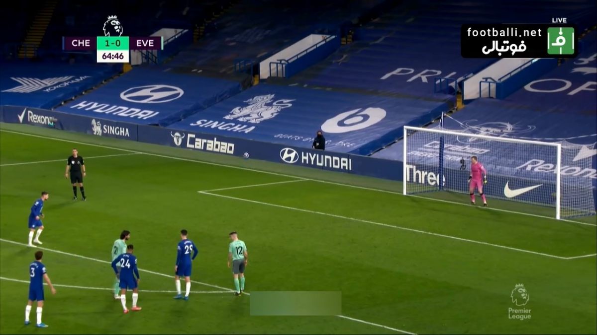 گل دوم چلسی به اورتون (جورجینیو - پنالتی)