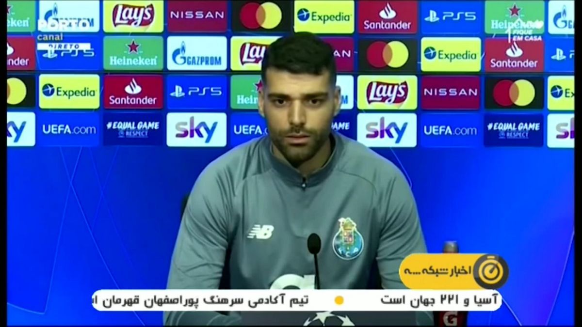 کنفرانس خبری مهدی طارمی پیش از بازی یوونتوس - پورتو