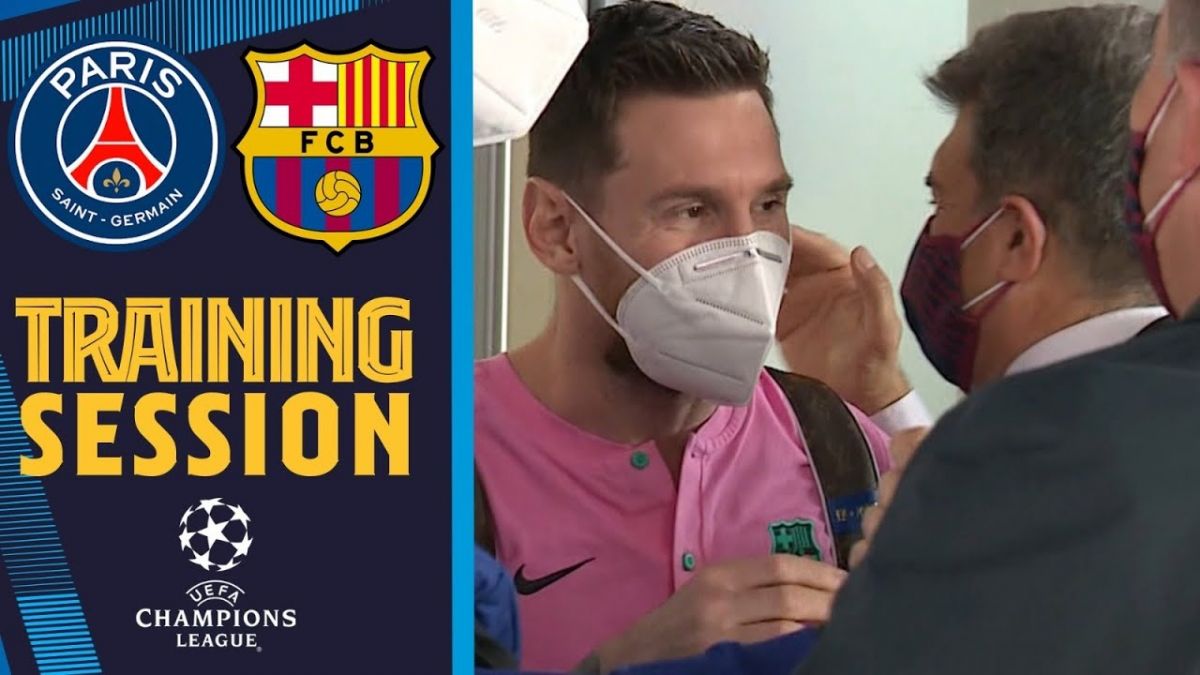 آخرین تمرین بارسلونا قبل از دیدار مقابل پاری سن ژرمن