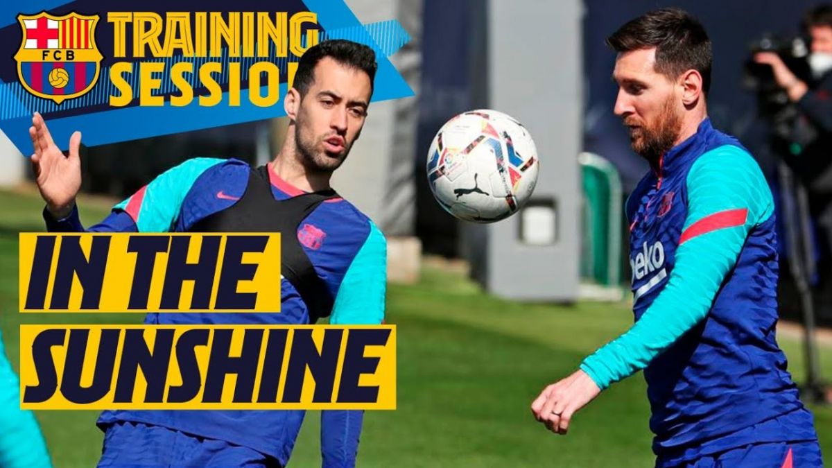 تمرین بارسلونا برای تقابل با هوئسکا