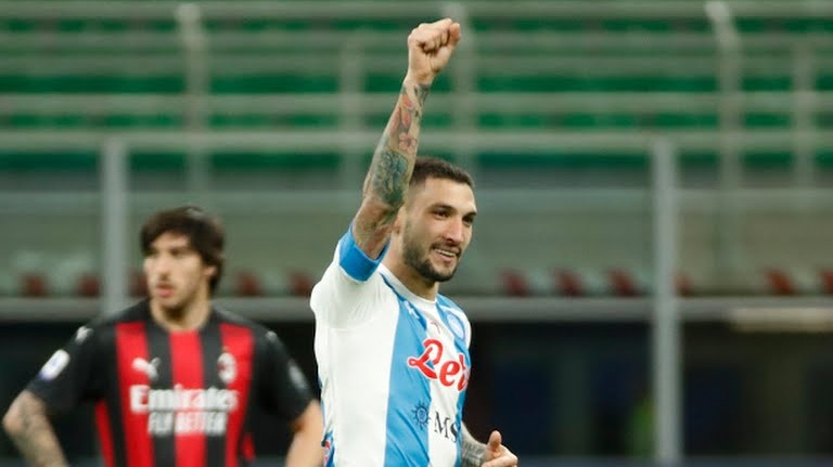 گل اول ناپولی به میلان (پولیتانو)