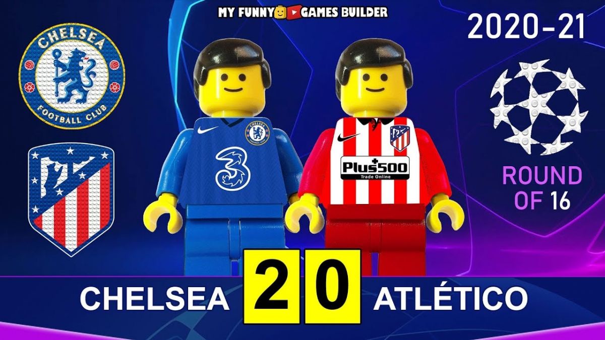شبیه سازی بازی چلسی 2-0 اتلتیکومادرید با عروسک لگو