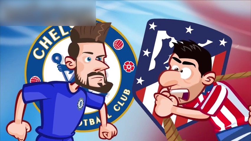 انیمیشن طنز بازی چلسی 2-0 اتلتیکومادرید
