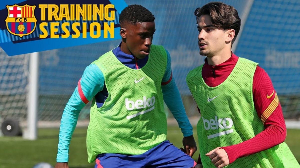 تمرین بارسلونا برای تقابل با وایادولید در 16 فروردین