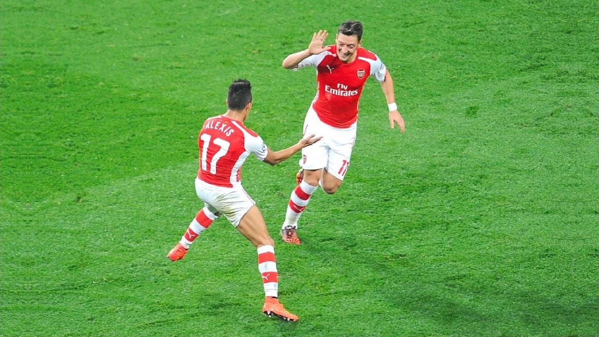 همکاری درخشان مسوت اوزیل و الکسیس سانچز در آرسنال