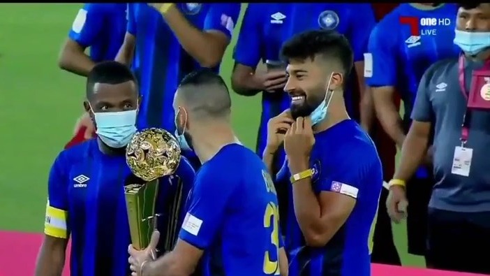 جشن قهرمانی السیلیه و رامین رضاییان در جام حذفی قطر