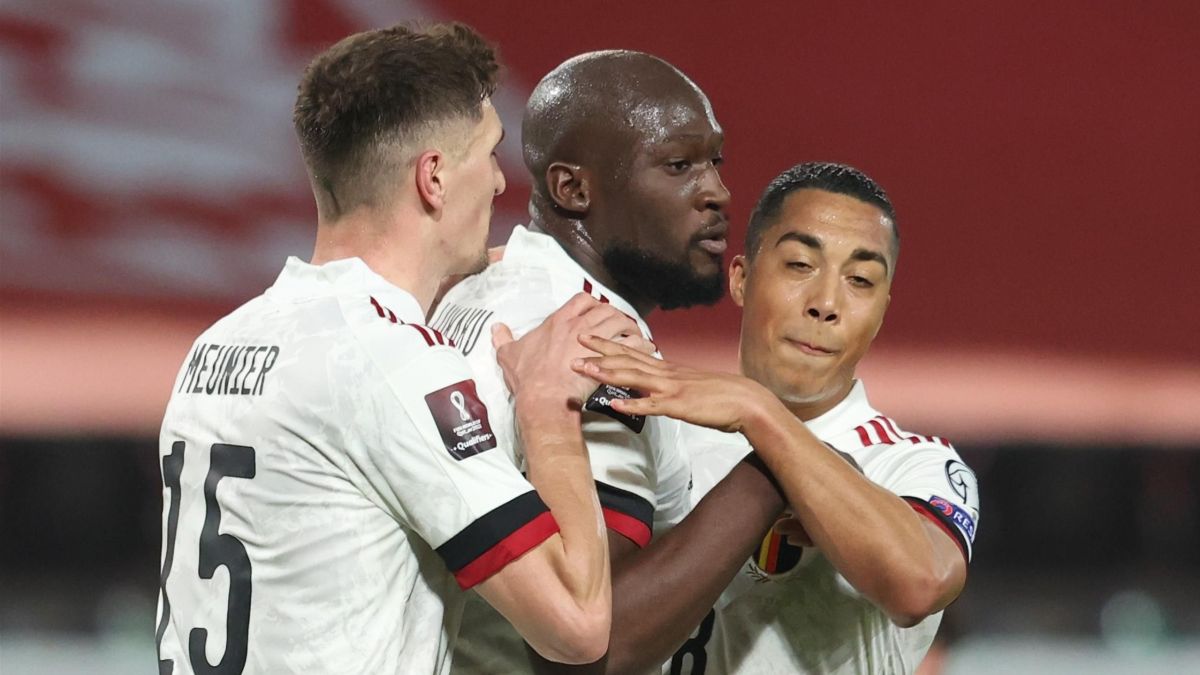 گل اول بلژیک به جمهوری چک (لوکاکو)