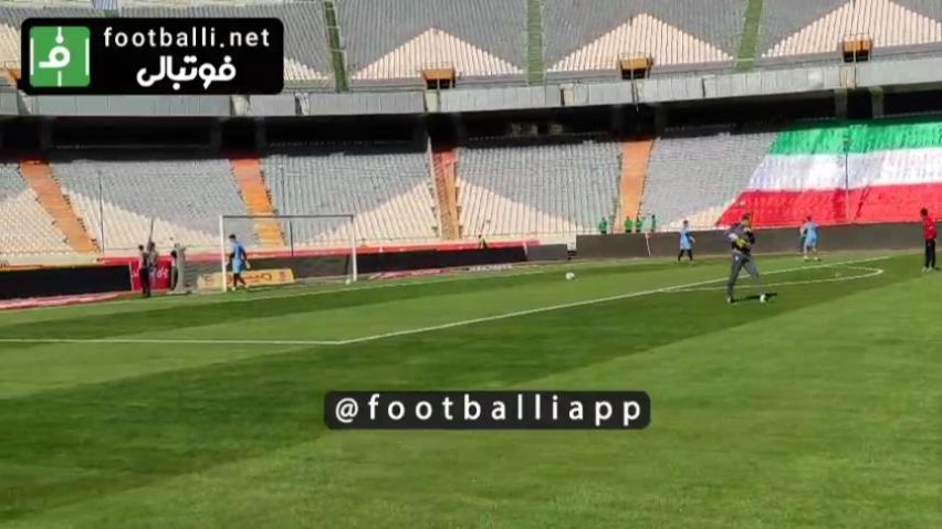 اختصاصی/ گرم کردن دروازه بانان تیم ملی پیش از بازی با سوریه