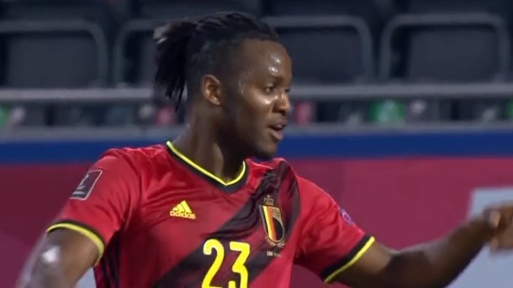 گل اول بلژیک به بلاروس (میچی باتشوایی)