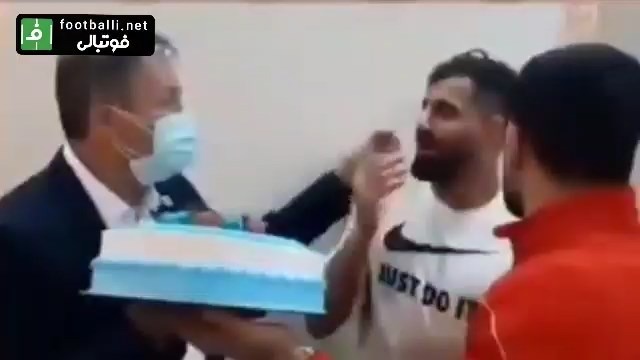 جشن تولد کنعانی زادگان در اردوی تیم ملی فوتبال ایران