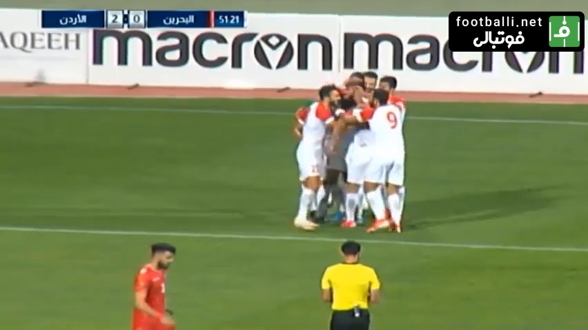 گل های بازی اردن 2-1 بحرین