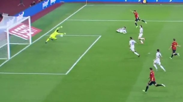 گل دوم اسپانیا به کوزوو (تورس)