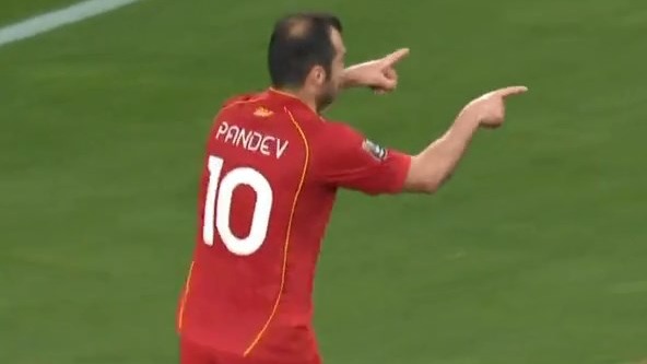 گل اول مقدونیه به آلمان (پاندف)