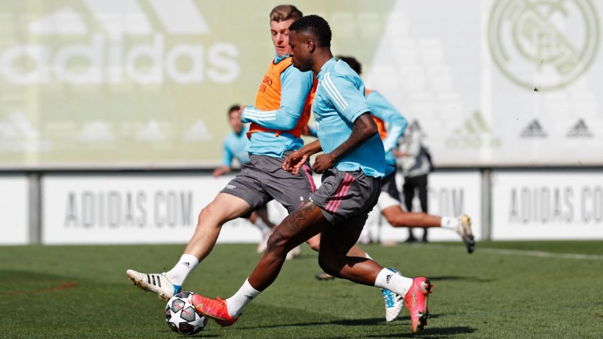 اولین تمرین رئال مادرید برای تقابل با لیورپول