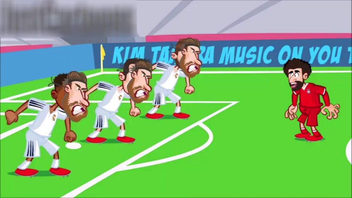 انیمیشن طنز بازی رئال مادرید 3-1 لیورپول
