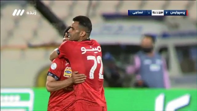 گل دوم پرسپولیس به نساجی (آل کثیر)