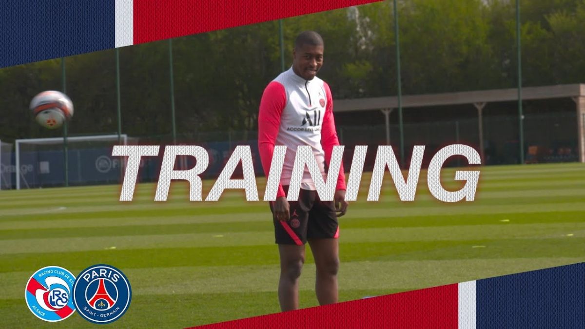 آخرین تمرین پاری سن ژرمن پیش از بازی با استراسبورگ