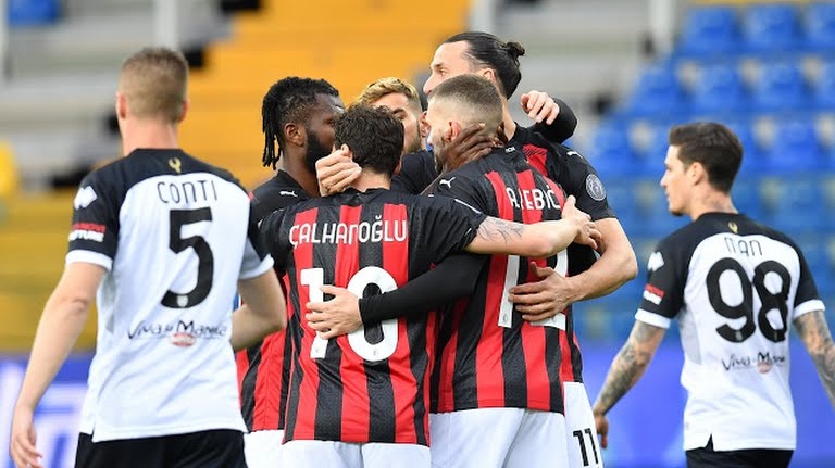 گل اول میلان به پارما (ربیچ)