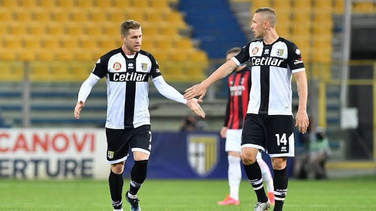 گل اول پارما به میلان (ریکاردو)