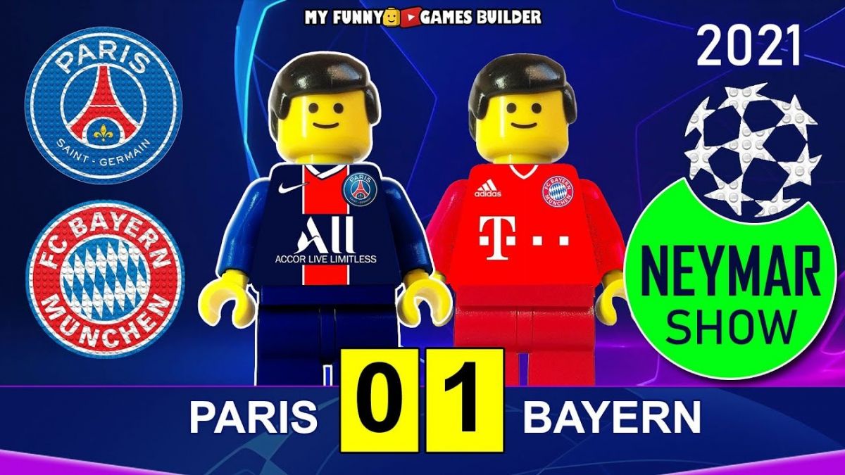 شبیه سازی بازی پاری سن ژرمن 0-1 بایرن مونیخ با عروسک لگو
