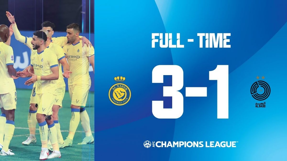 خلاصه بازی النصر عربستان 3-1 السد (گروه فولاد)