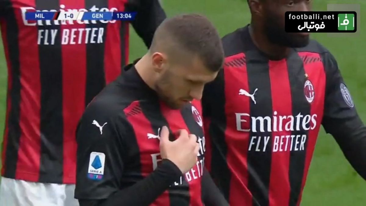 گل اول میلان به جنووا (آنته ربیچ)