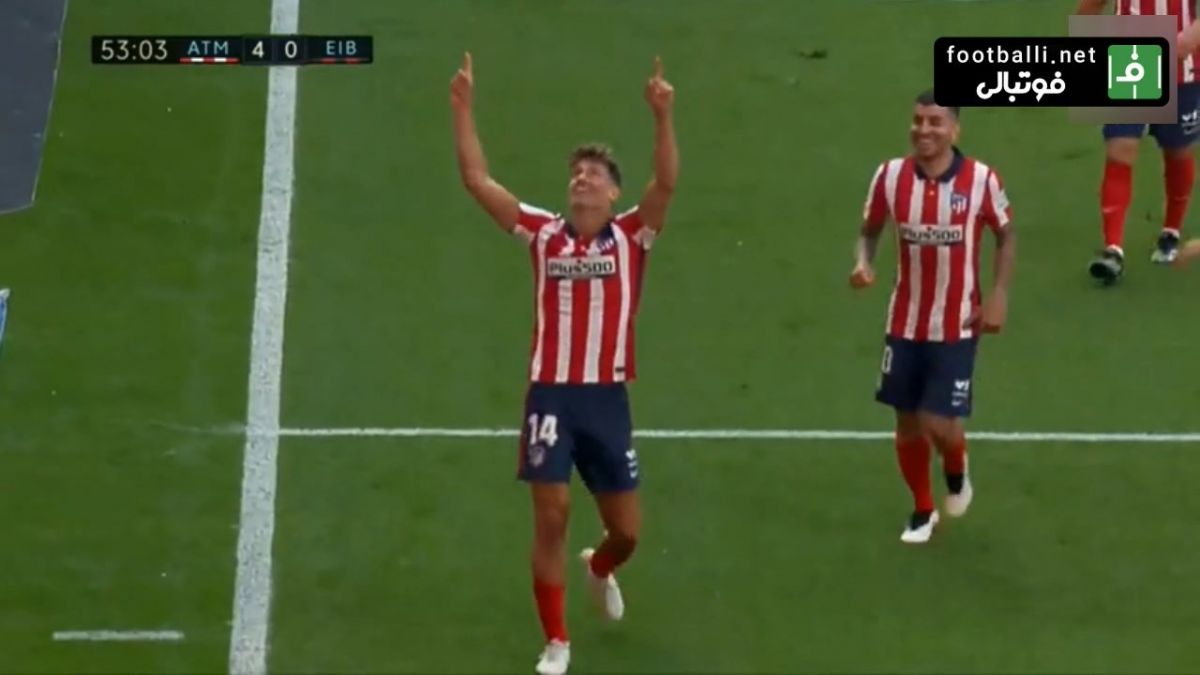 گل چهارم اتلتیکو مادرید به ایبار (یورنته)