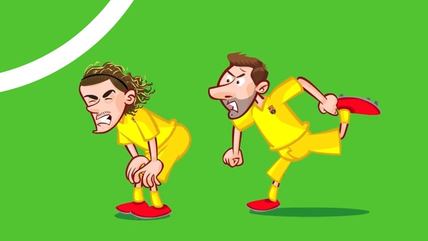 انیمیشن طنز بازی بارسلونا 4-0 اتلتیک بیلبائو (فینال جام حذفی)