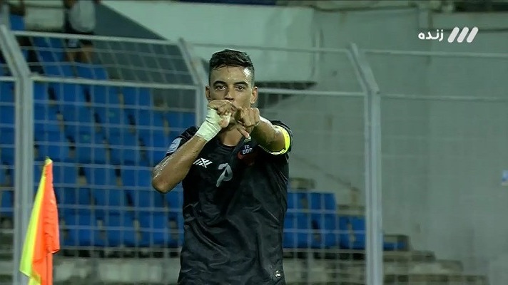 گل اول گوآ به پرسپولیس (بدیا)