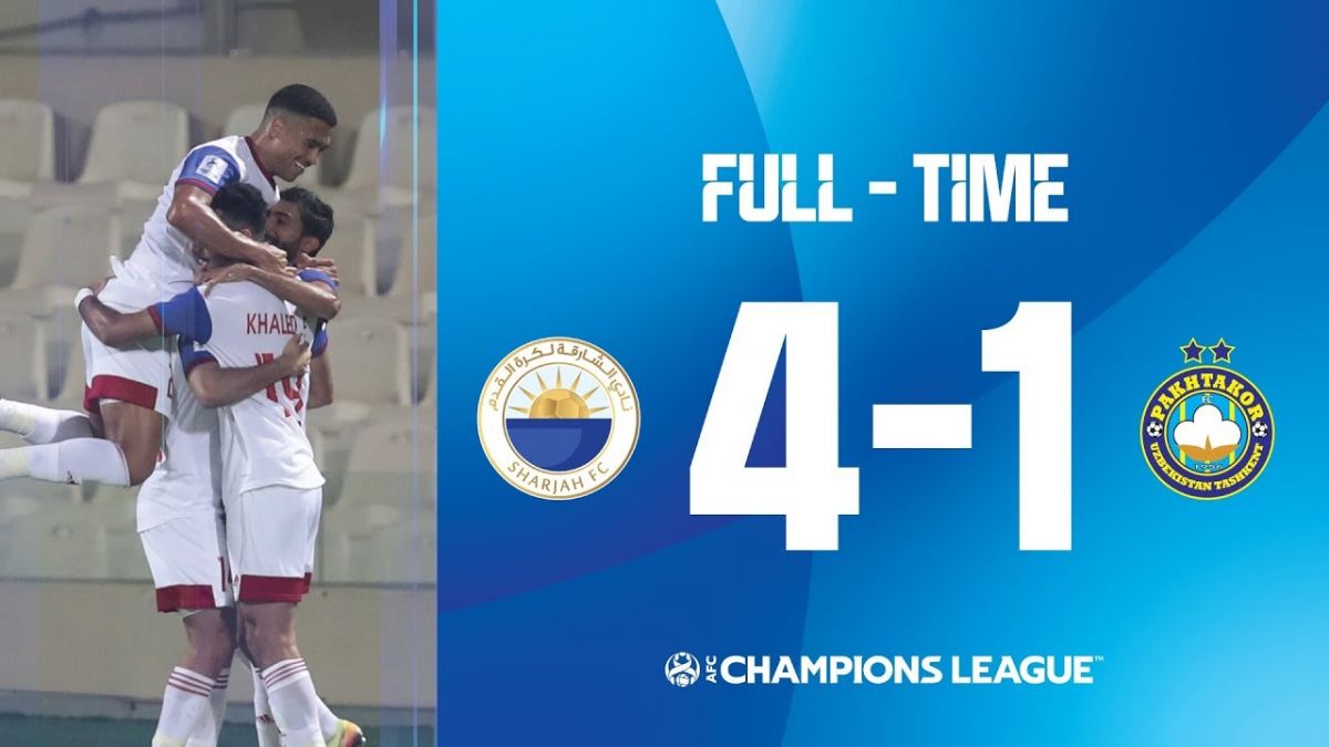 خلاصه بازی الشارجه 4-1 پاختاکور (گروه تراکتور)