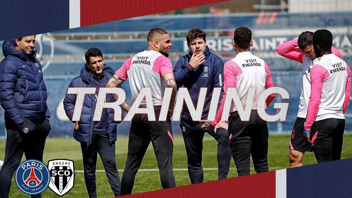 آخرین تمرین پاری سن ژرمن پیش از بازی با آنژه