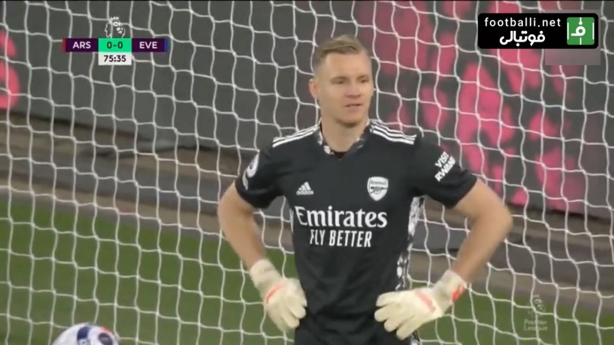 گل اول اورتون به آرسنال (اشتباه عجیب و گل به خودی لنو)