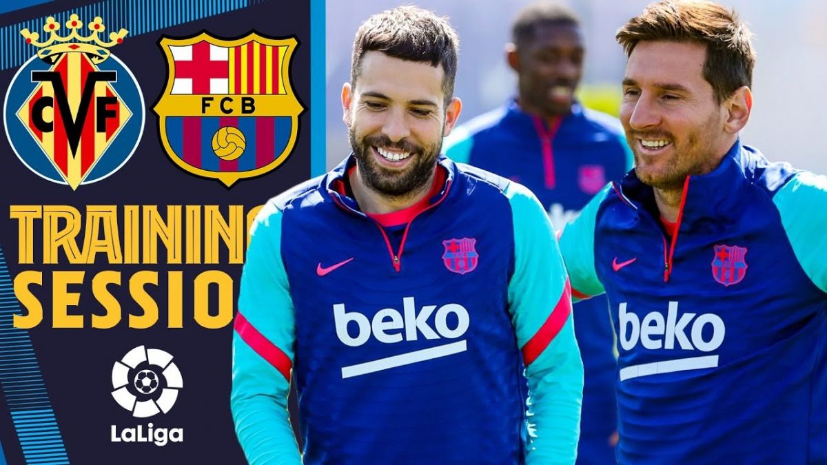 اخرین تمرین بارسلونا برای تقابل با ویارئال