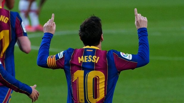 گل اول بارسلونا به گرانادا (لیونل مسی)