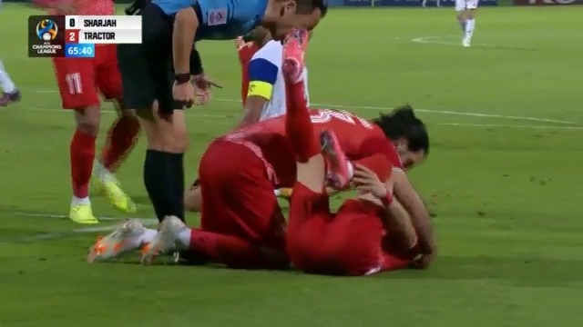 گل دوم تراکتور به الشارجه (دبل عباس زاده)