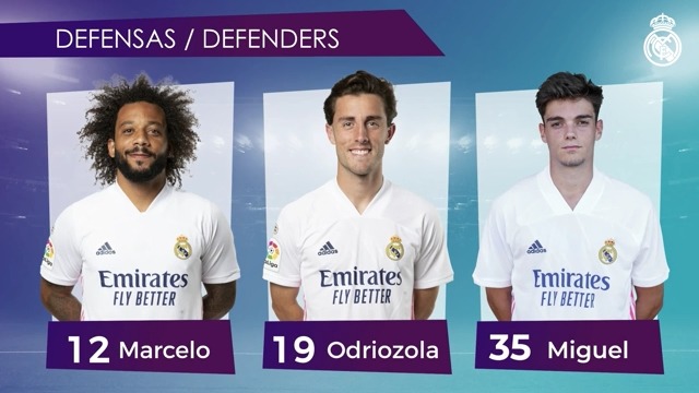 اسامی بازیکنان رئال مادرید برای تقابل با اوساسونا