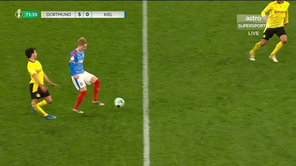 لحظه دلخراش مصدومیت وحشتناک بازیکن دورتموند و عکس العمل هالند