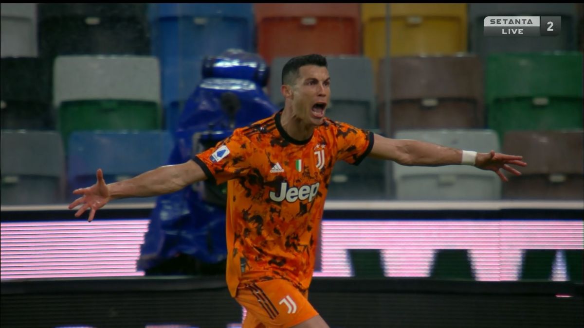 گل دوم یوونتوس به اودینزه (دبل رونالدو)