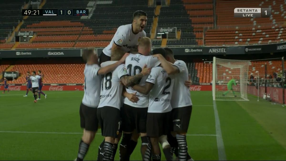 گل اول والنسیا به بارسلونا (گابریل پائولیستا)