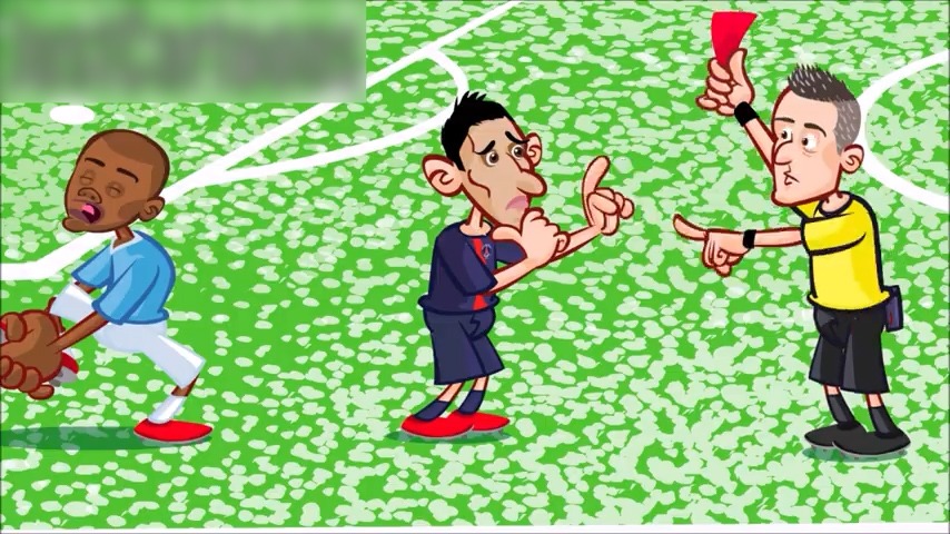 انیمیشن طنز بازی منچسترسیتی 2-0 پاری سن ژرمن