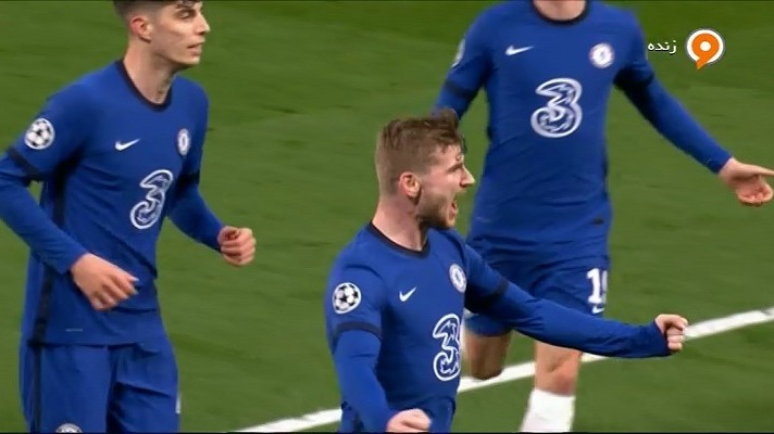 گل اول چلسی به رئال مادرید (تیمو ورنر)