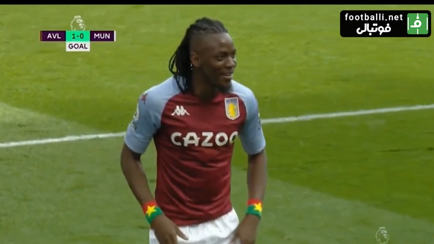 گل اول استون ویلا به منچستریونایتد (ترائوره)